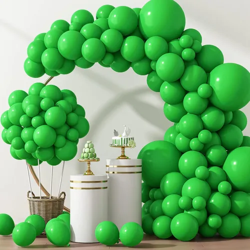 Miniatura 36 de Rubfac - Globos azul rey, 129 unidades, diferentes tamaños, 18, 12, 10 y 5 pulgadas para arco de guirnalda, decoración de cumpleaños azul, baby Azul