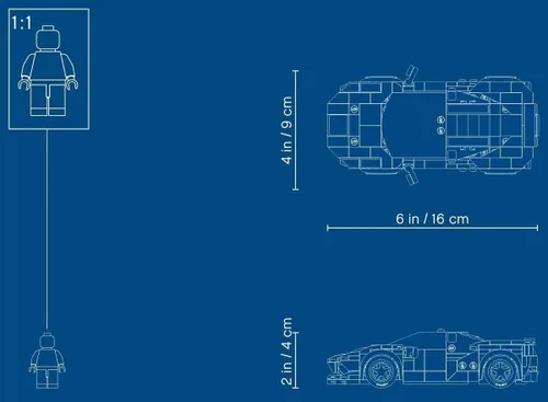 Miniatura 7 de LEGO Speed Champions 76895 Ferrari F8 Tributo - Autos de juguete para niños, kit de construcción con minifigura (275 piezas)