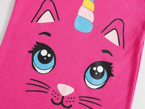 Miniatura 6 de Dolphin&Fish Pijamas cortas de algodón para niñas pequeñas, ropa de verano, conjuntos de pijamas para niños pequeños