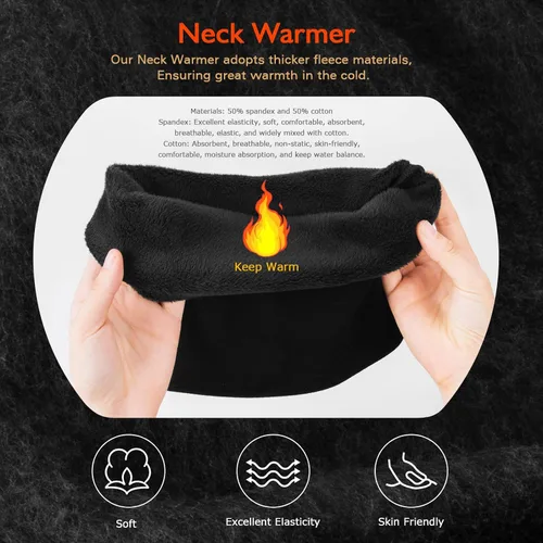 Miniatura 4 de C CALOICS Máscara de esquí de invierno pasamontañas para clima frío resistente al viento máscara facial para hombres y mujeres esquí lancha de nieve