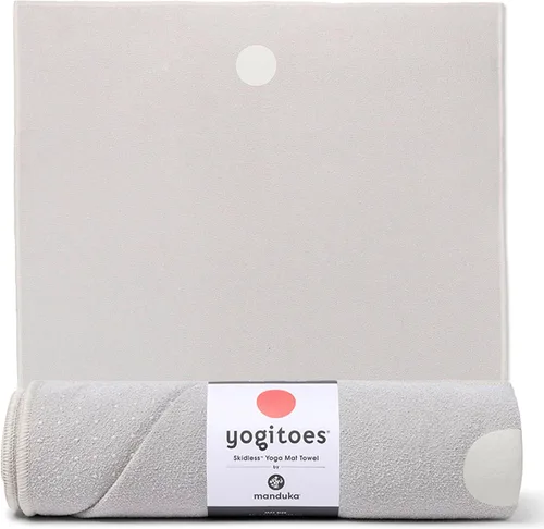 Miniatura 20 de Manduka Yogitoes Toalla para Esterilla de Yoga Caliente - 71" Agarre Activado por Humedad Protuberancias de Silicona Patentadas Altamente
