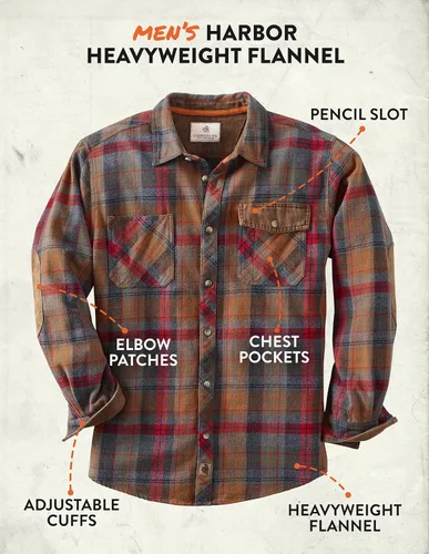 Miniatura 5 de Legendary Whitetails - Camisa para hombre, tejida y pesada, de estilo portuario