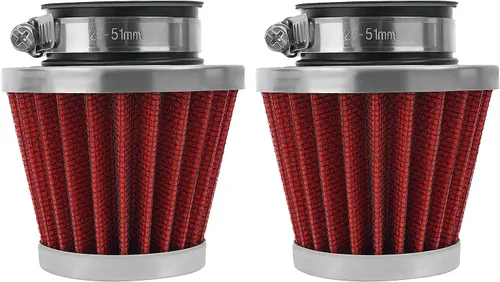 2 piezas 42mm Filtro de aire universal para GY6 125CC 150CC 200CC 250CC Dirt Bike ATV Quad Scooter Go Kart Compatible con Kawasaki Suzuki Yamaha