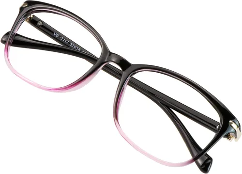 Miniatura 22 de VisionGlobal Lentes de bloqueo de luz azul para mujer, antifatiga ocular, lectura en computadora, gafas de televisión, elegante marco cuadrado