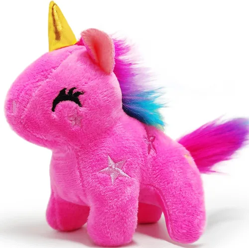 Miniatura 10 de Kawaite Animales de peluche de unicornio azul para niños y adultos, mini llavero de peluche, peluche de unicornios, animal de peluche suave