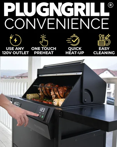 Miniatura 4 de Parrilla eléctrica Turbo E XL, infrarrojo de 1700 W, rejilla de calentamiento y sonda, apto para apartamentos