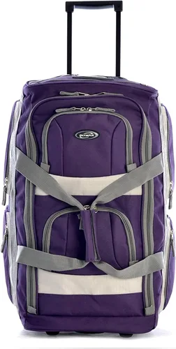Miniatura 2 de Olympia Bolsa de lona con ruedas y 8 bolsillos, Lavanda oscuro), SRD-22-DL
