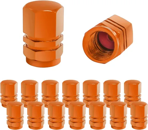 Fekey&JF 16 tapas de vástago de válvula de neumático para auto, cubiertas universales para válvula de neumático de rueda de auto impermeables y