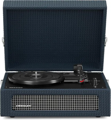 Miniatura 15 de Crosley CR8017B-TA Voyager - Tocadiscos portátil clásico de vinilo con Bluetooth de entrada/salida y altavoces integrados, color marrón Canela