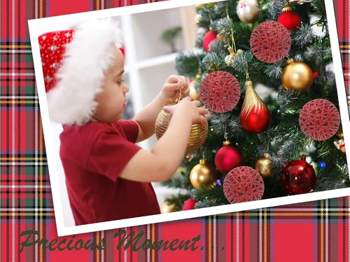 Miniatura 7 de Christmas Traditions Adornos de bola de Navidad de ratán rojo con purpurina de 4 pulgadas, decoración de árbol (juego de 6) (rojo navideño)