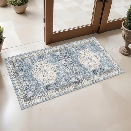Miniatura 12 de RUUGME Alfombra Pasillera Lavable 2'6x12 - Alfombra de Pasillo con Respaldo Antideslizante Alfombras Resistentes a Manchas para Sala de Estar