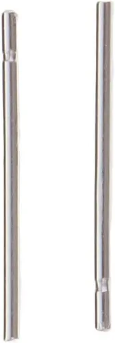 Miniatura 4 de 10 pares de aretes de plata de ley de 0.43 pulgadas de largo, aretes de aguja de plata para mujer, mini protector de oídos, antialérgicos, básicos