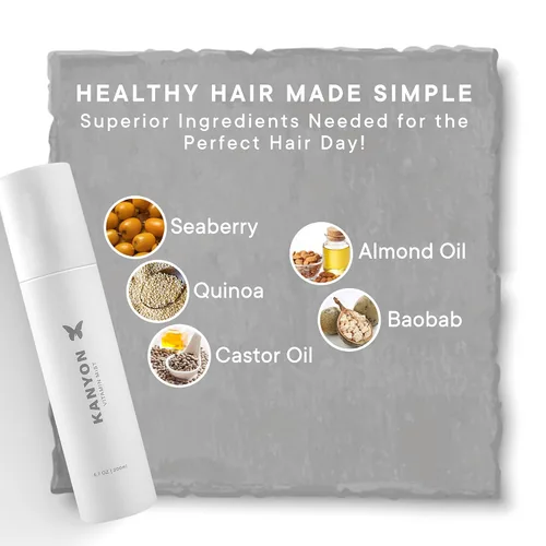 Miniatura 5 de Kanyon Vitamin Mist - Spray acondicionador sin enjuague de 6.7 onzas para peinar el cabello, acondicionador desenredante para encrespamiento, puntas