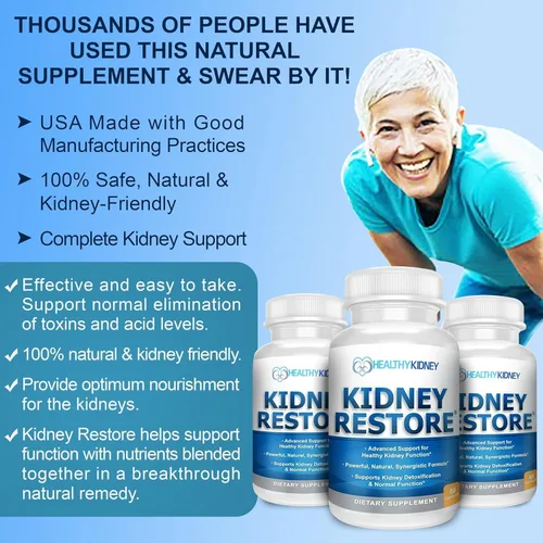 Miniatura 3 de Kidney Restore: Suplemento de salud renal, fórmula de desintoxicación y reparación de limpieza renal por Renal Expert con trasplante