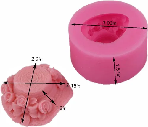 Miniatura 2 de Molde de silicona para sombrero de sol para fondant, chocolate, caramelo, pastel, decoración de pasteles, herramientas de pastelería, molde de jabón