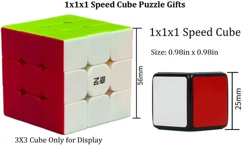 Miniatura 2 de 1x1x1 Cube Dice 1x1 Cubo Mágico Puzzle, Negro