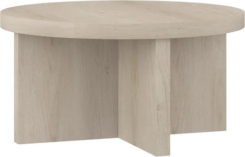 Miniatura 12 de Henn&Hart Mesa de centro rectangular de 44 pulgadas con pedestal de madera de bajo perfil para sala de estar, habitación familiar u oficina