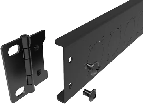 Miniatura 6 de Panel de conexión con bisagras de 12 puertos, pasos/orificios, conectores tipo D de 1U de 19 pulgadas para montaje en rack, audio con lado