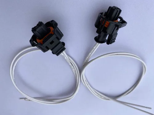 Miniatura 5 de Paquete de 2 conectores de inyector de combustible diésel para Chevrolet GMC 6.6L Duramax LLY LBZ LLM Diesel 2 cables Pigtail 88988963 PT2183