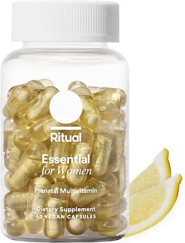 Ritual Multivitamínico Prenatal Esencial para Mujeres: Folato y Colina para Soporte del Tubo Neural, Omega-3 DHA para el Desarrollo del Cerebro
