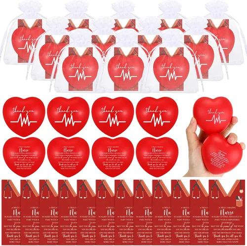 Shappy Juego de 12 píldoras de vitaminas para aliviar el estrés 2026 de la semana de la CNA para enfermeras, bolas de espuma motivacionales para