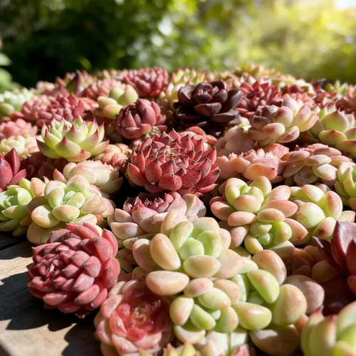 Miniatura 6 de Paquete de 100 plantas suculentas vivas, suculentas surtidas a granel, raíz desnuda a granel, mini plantas suculentas vivas, plantas suculentas