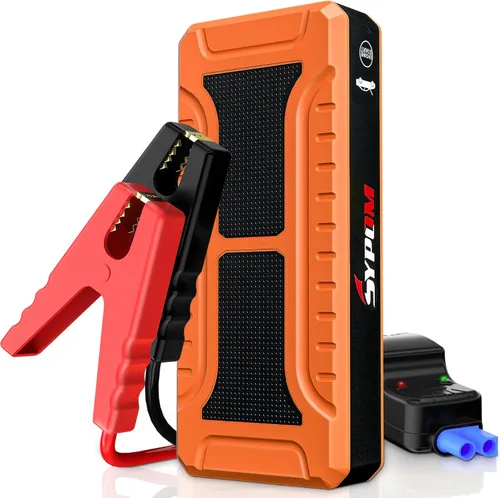 Miniatura 7 de Arrancador de coche, batería de pico de 4000 A (para todo gas o hasta 10 L de diesel), batería portátil de refuerzo de batería, caja de salto