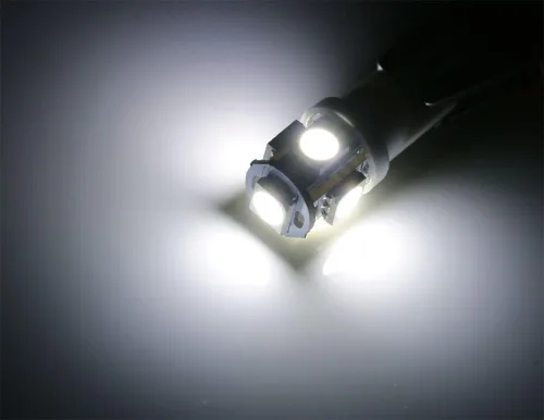 Miniatura 3 de iJDMTOY 5-SMD 168 194 2825 T10 - Bombillas LED para el interior del coche, color blanco xenón