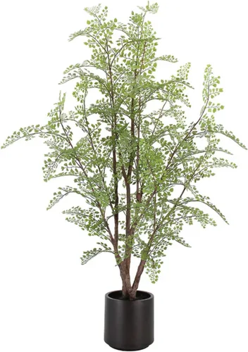 Miniatura 15 de CG Hunter Árbol de filodendro sintético, soporte de árbol artificial de alta calidad para interiores, 3 pies de alto, hojas realistas y tronco