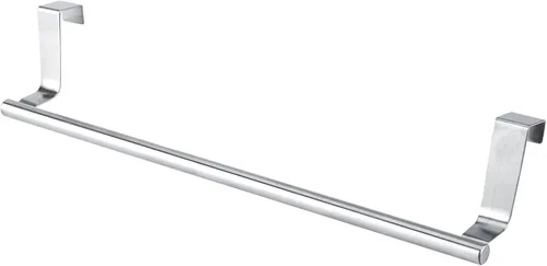 Miniatura 5 de Gavigain Toallero curvado de acero sobre la puerta, colgador para armario o armario, toallero para gabinete para cocina, baño, sostiene toallas
