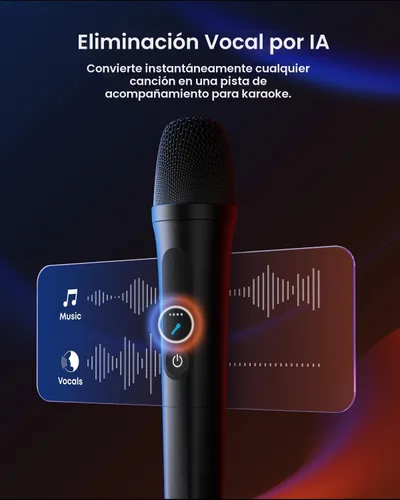 Miniatura 6 de soundcore Rave 3S - Altavoz de fiesta AI con 2 micrófonos inalámbricos, sonido de 200 W, eliminación de voz AI, reverberación, espectáculo de luz