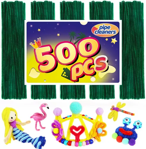Miniatura 25 de Limpiadores de tuberías, limpiadores de tuberías para manualidades, manualidades y artesanías, manualidades, suministros para manualidades, Purpurina