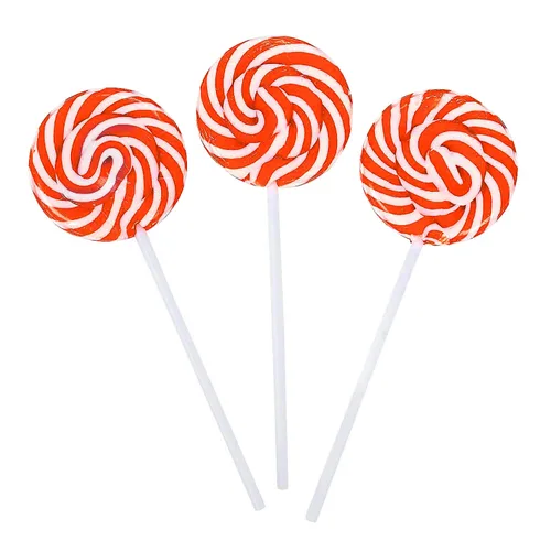 Piruletas Red Swirl – 24 chupones de dulces envueltos individualmente a granel – Grandes 0.63 oz (paletas de 2 pulgadas) – Ideal para bufé de dulces