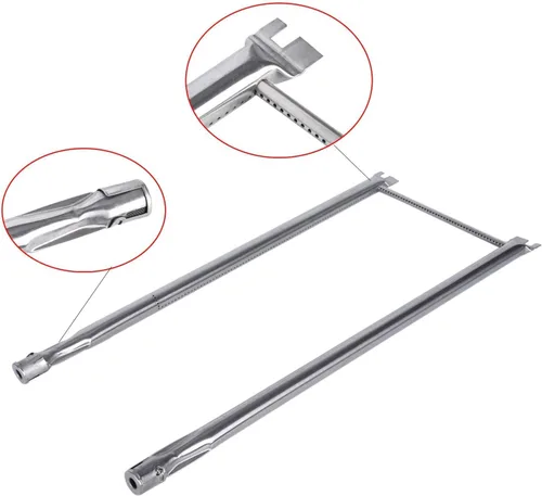 Miniatura 6 de GasSaf Barra saborizadora de 21.5 pulgadas y tubo de quemador de 27 pulgadas de repuesto para Weber Spirit E-210, S-200, S-210, E-210NG, Genesis