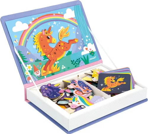 Miniatura 6 de Janod MagnetiBook - Juego magnético de 41 piezas para mezclar y combinar animales, juego creativo, mejora las habilidades motoras, desarrolla