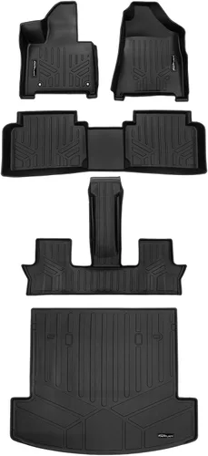 Miniatura 16 de SMARTLINER Tapete de carga para maletero de ajuste personalizado para todo tipo de clima, compatible con Hyundai Santa Fe 2019-2020
