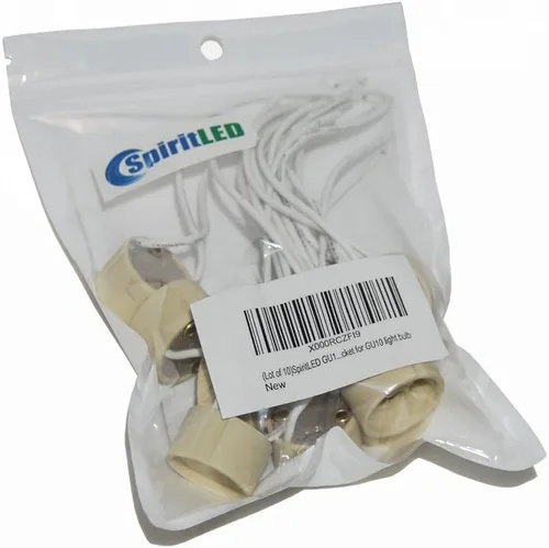 Miniatura 4 de (Lote de 10) SpiritLED GU10 Socket, conector de cable para bombilla GU10