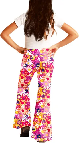 Miniatura 5 de Deerose Pantalones de cintura alta con estampado floral para niñas de 5 a 14 años