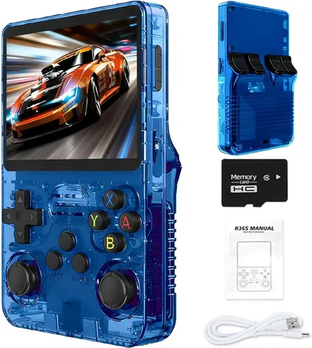 Miniatura 19 de Consola de juegos retro de mano R36S, pantalla HD IPS de 3.5 pulgadas, batería de 3200mAh, 128G con más de 20000 juegos integrados, más de 20