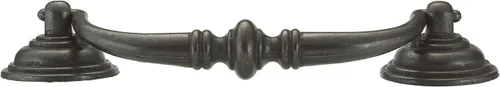 Miniatura 3 de Richelieu Hardware BP30214909 - Tirador tradicional de hierro negro mate para cocina, baño y muebles de 4 1/4 pulgadas (4.252 in)