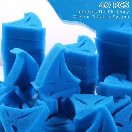 Miniatura 3 de Patelai Paquete de 40 esponjas absorbentes de aceite para bañera de hidromasaje, accesorios para spa, bañera, piscina al aire libre (estilo barco)