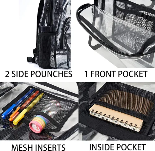 Miniatura 5 de Vorspack Mochila transparente de PVC resistente