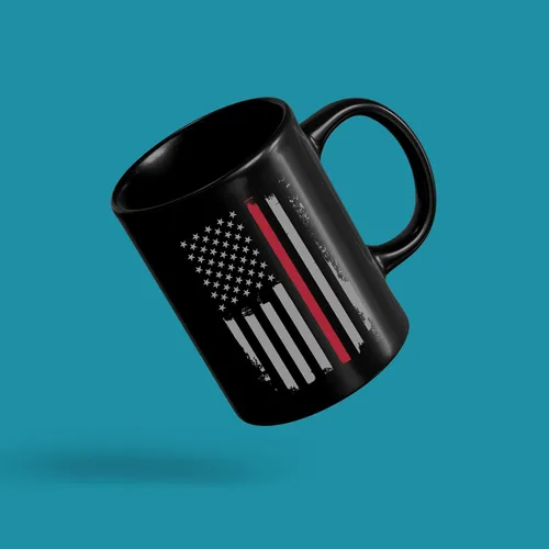 Regalos patrióticos de bomberos con la bandera estadounidense para hombres y mujeres, regalos de primera respuesta para hombres, taza de café de