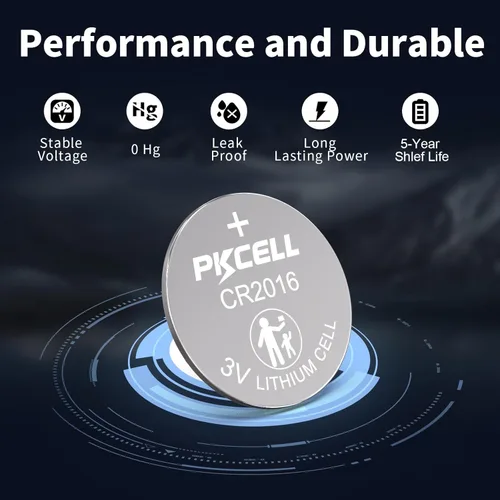 Miniatura 3 de PKCELL Paquete de 5 baterías CR2016 CR 2016 3V batería de litio