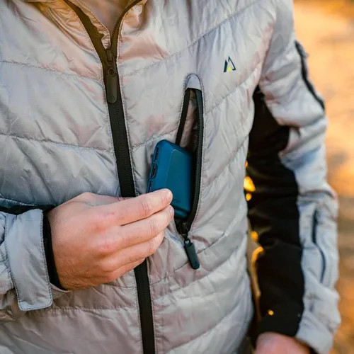 Miniatura 29 de Apricoat EcoDown Jacket - Chaqueta acolchada con capucha ligera y resistente al agua - Abrigo de invierno resistente al viento con aislamiento