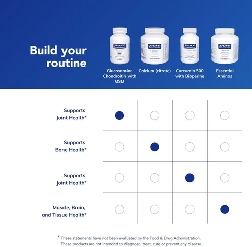 Miniatura 6 de Pure Encapsulations Glucosamina Condroitina con MSM - Apoya la salud de las articulaciones y la formación normal del cartílago* - Mantiene