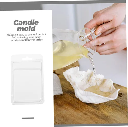 Miniatura 6 de EXCEART Moldes de vela 20 piezas de envases de moldeo vacíos moldes de cera derretimiento accesorios DIY caja de embalaje pequeña práctica
