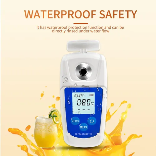 Miniatura 6 de Refractómetro digital Brix de alta precisión con ATC para prueba de contenido de azúcar 0-55% Brix Tester Brix Meter para agua potable Bebida Jugo