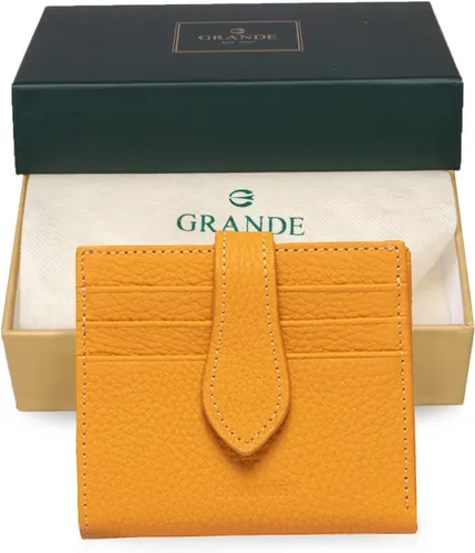 Miniatura 72 de Grande -3803 Cartera unisex, Azul (Iced Blue), Cartera delgada de cuero con cierre a presión pequeño