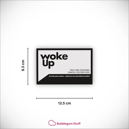 Miniatura 6 de Bubblegum Stuff Woke Up - The Woke AF Trivia Game - Divertido juego de apilamiento de cartas verdaderas o falsas - Juegos de cartas para adultos